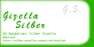 gizella silber business card